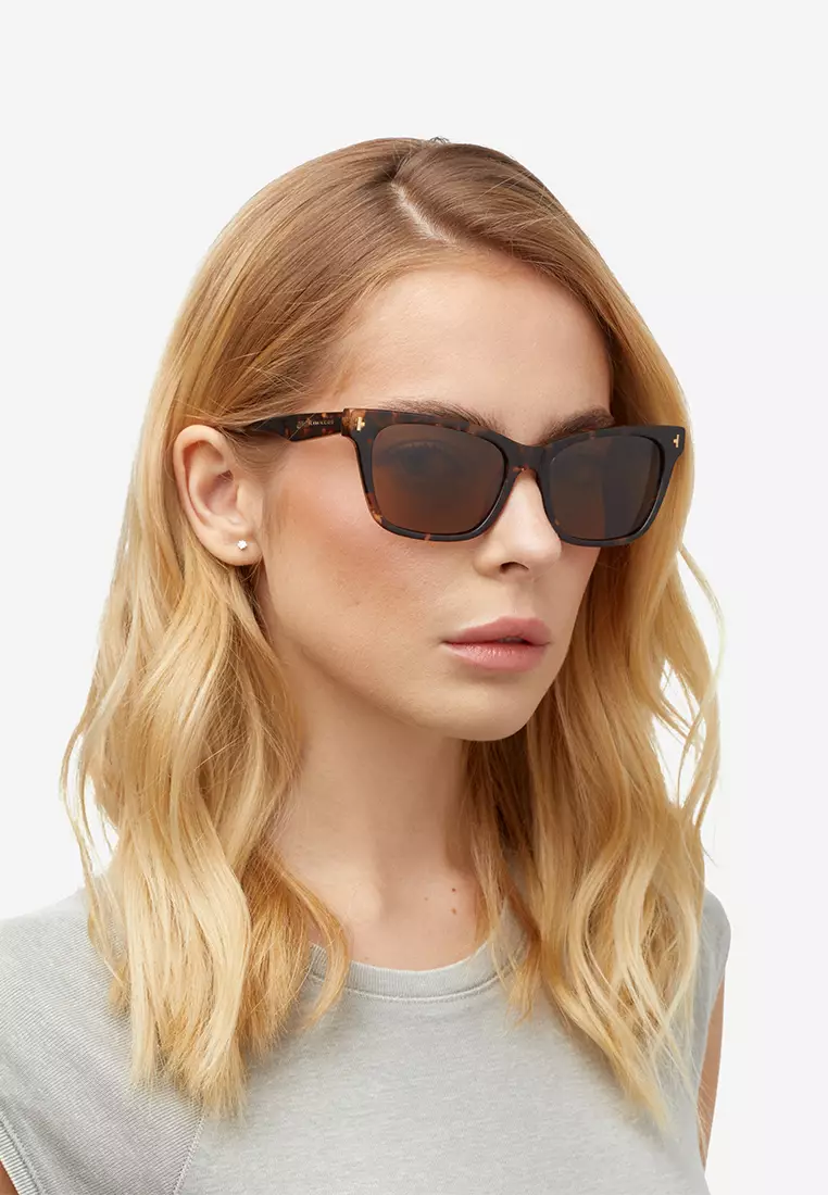 HAWKERS POLARIZED Carey Olive MAZE Sunglasses for Men and Women, Unisex. UV400 Protection. Official Product designed in Spain