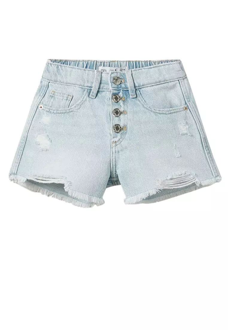 Zara ripped shorts top