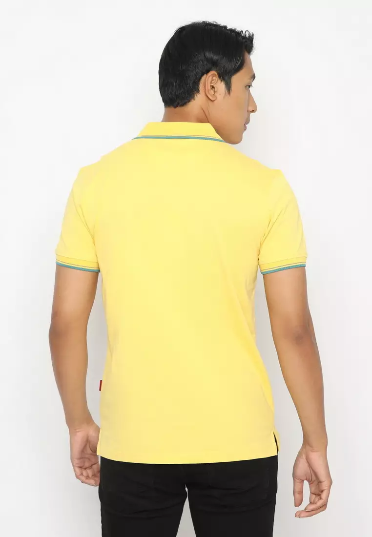 POLICE Polo Shirt Krah Stripes Pria 207200281