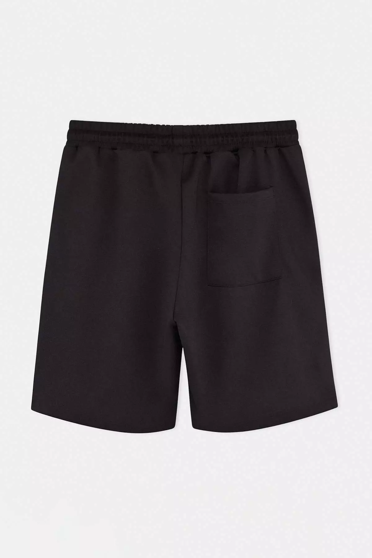 Black Regular/Normal Cut Thick Basic Shorts & Bermuda Tmnss26Sr00001