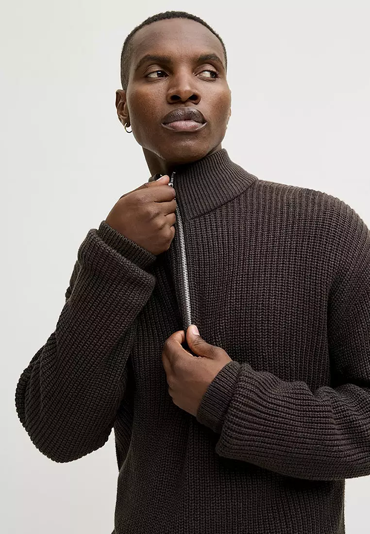 Half Zip Knit Sweater
