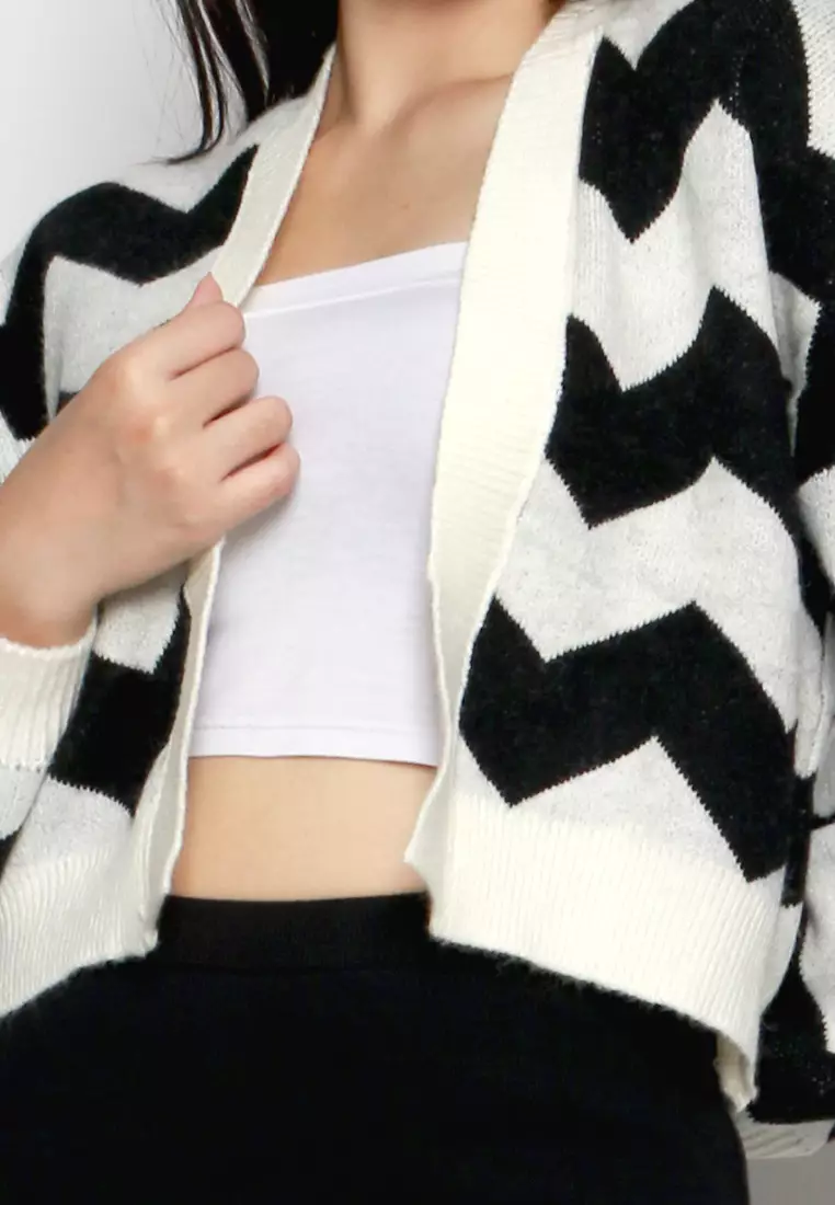 Oversize Zig Zag Cardi