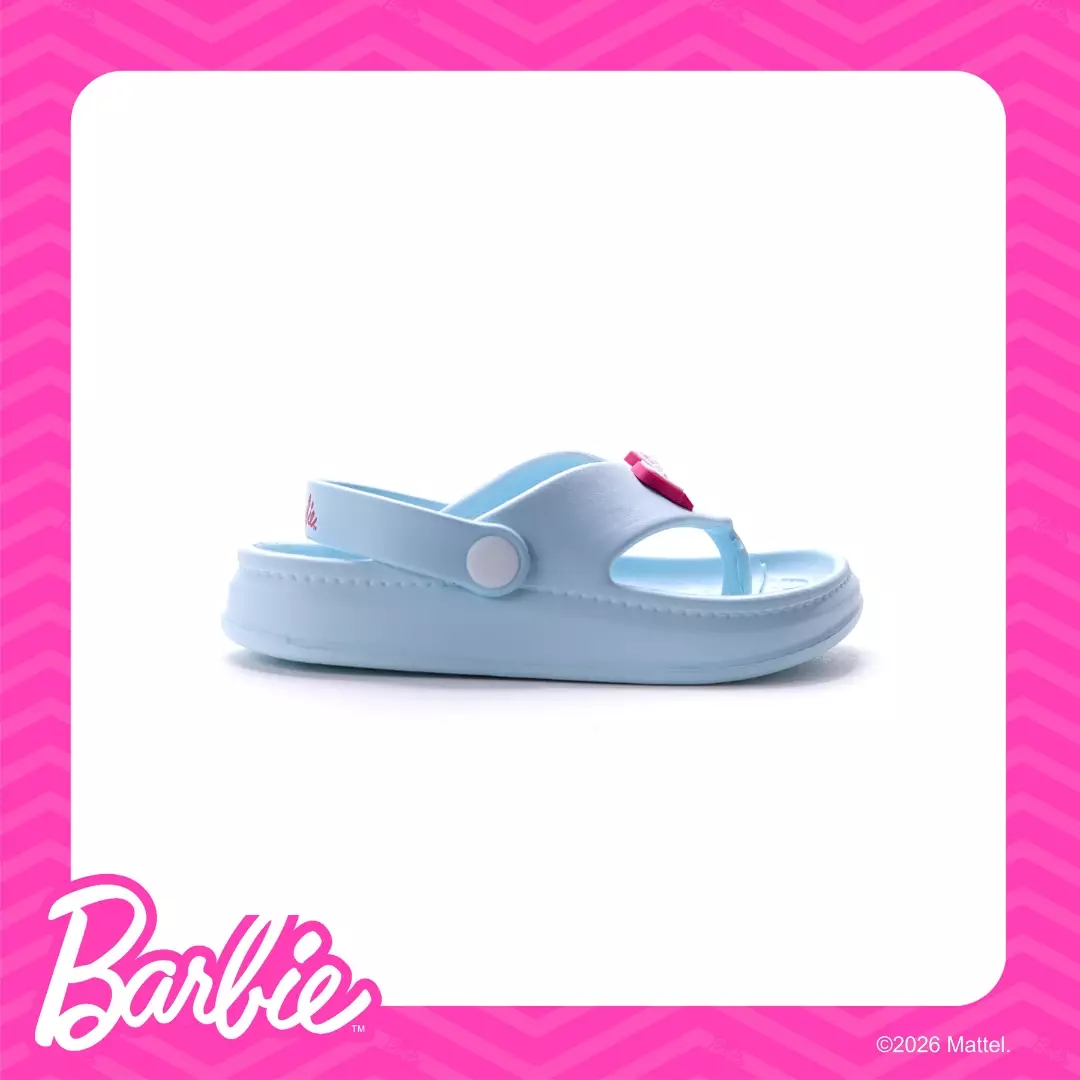 BARBIE - SANDAL WANITA ANAK CH830151WK JAPIT TALI FULL KARET - BIRU LANGIT