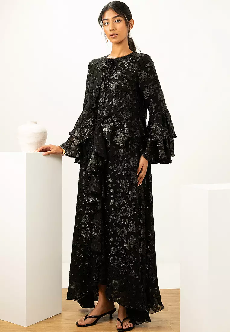 anya maxi dress black Anya Maxi Dress Black L