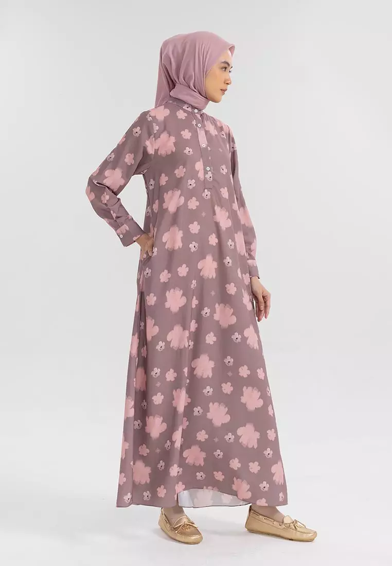 Ria Miranda Brown Grey Dizza Dress