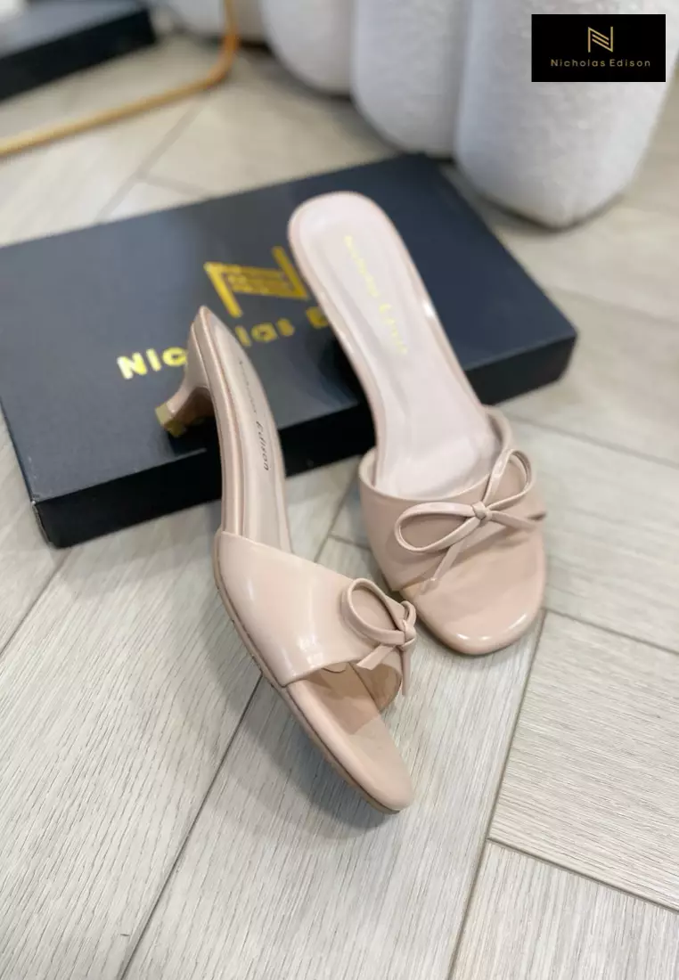 Nicholas Edison Heel Yuza Beige