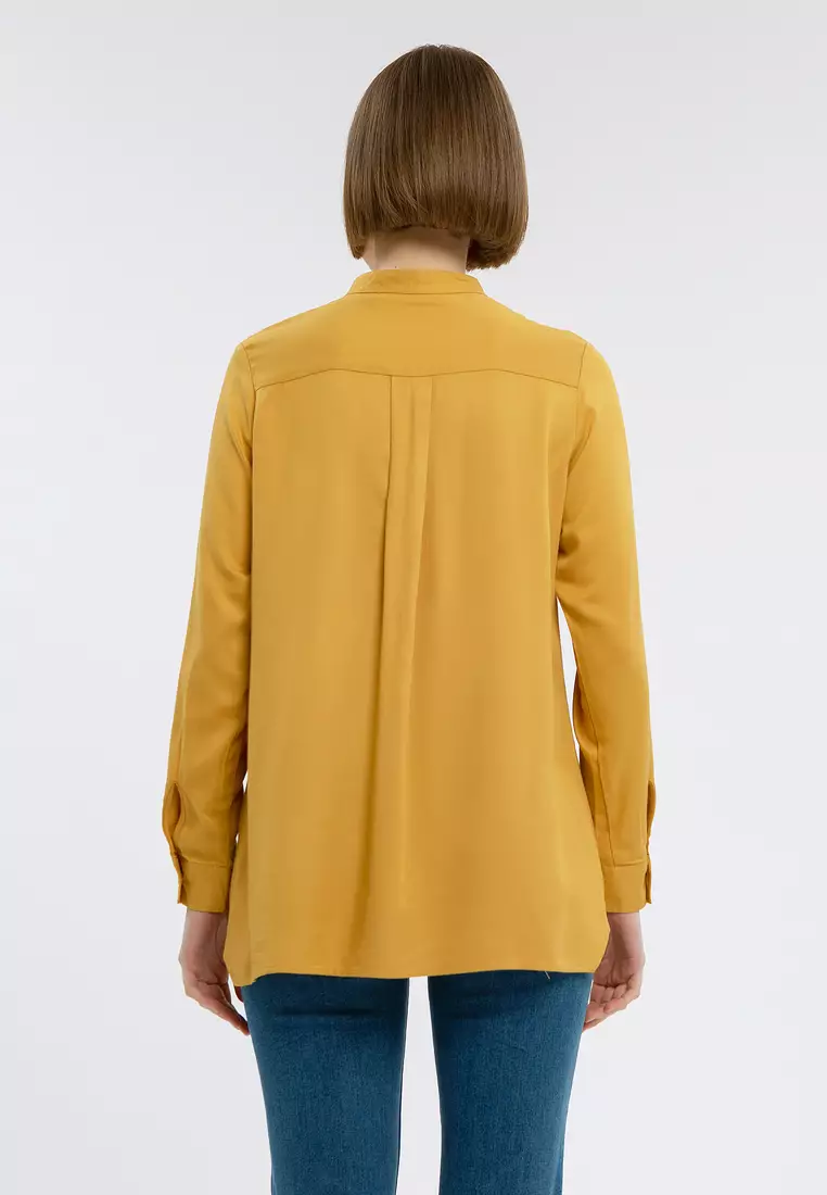 Minimal BB Ganbate Blouse Amber Gold