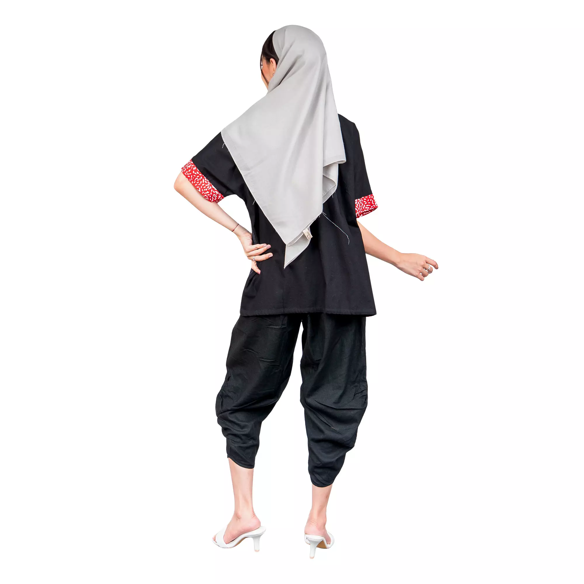 Blazer Batik Wanita - Bhatara Batik Fujiyama - Atasan Batik Modern Lengan Pendek