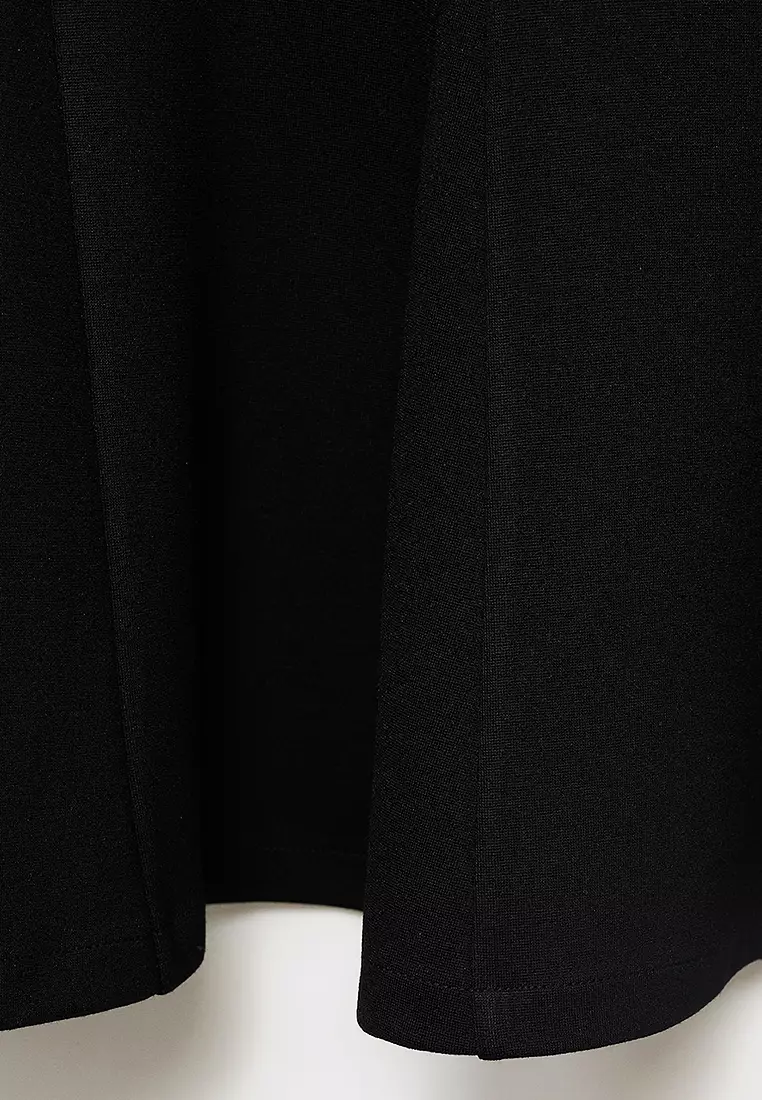 Short Strapless Dress With Pleats