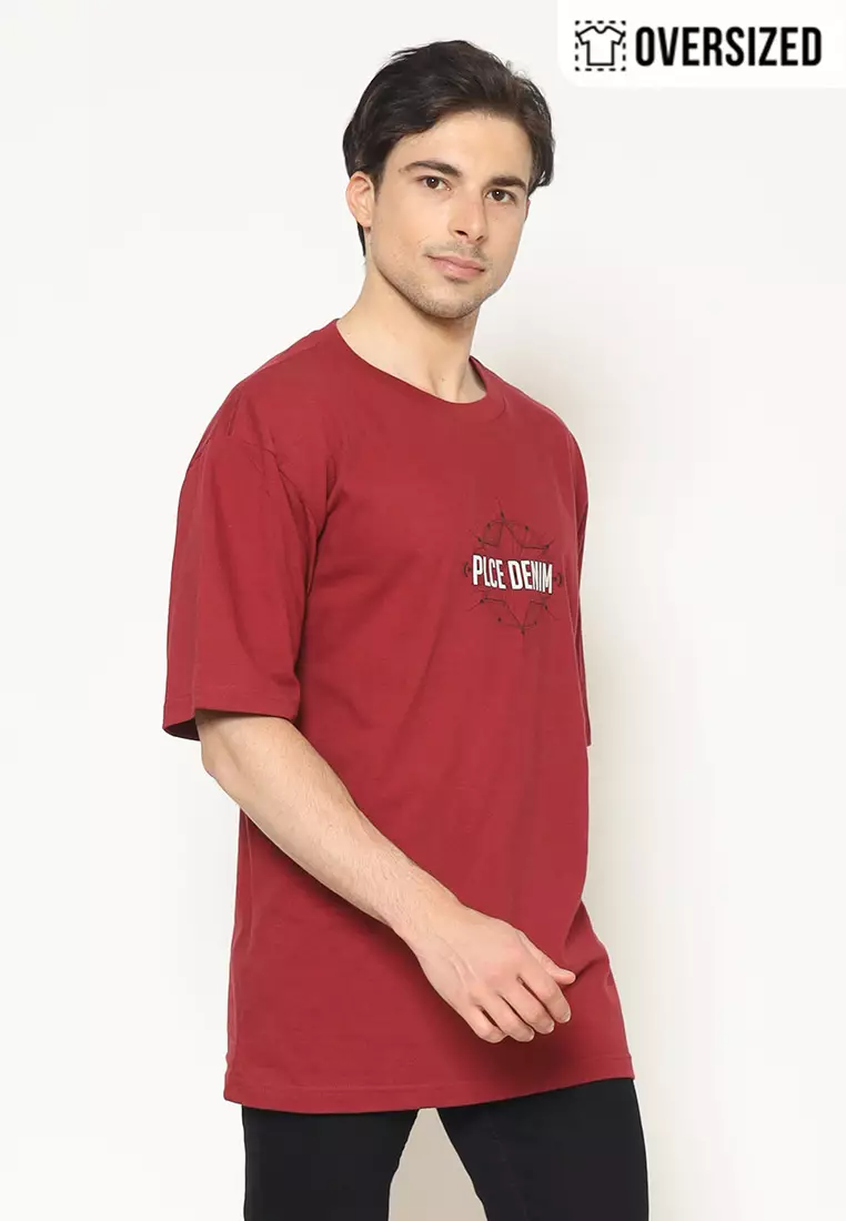 POLICE T-Shirt Cotton Oversized Pria 2079260061