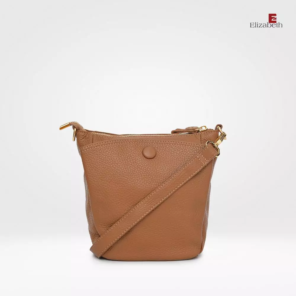 Tas Elizabeth Genuine Leather Mini Sling Bag 0720-0513 Khaki