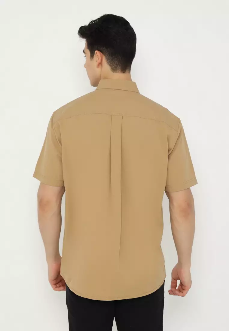 POLICE Kemeja Polos Cotton Regular Fit Pria