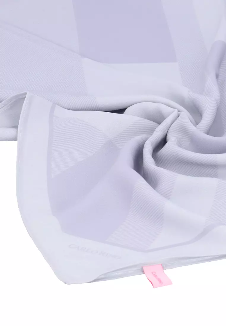 Light Purple CR Candy Check Scarf