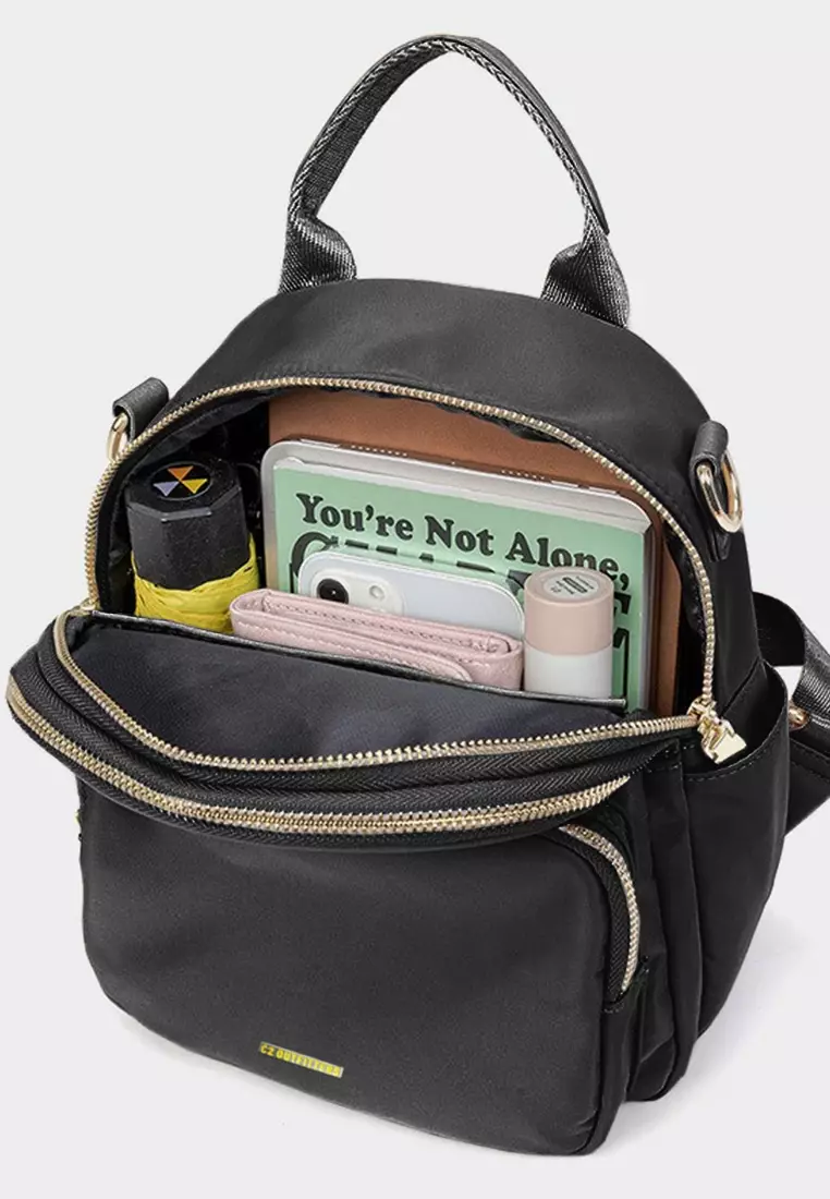 C2 Regine Black Small Backpack