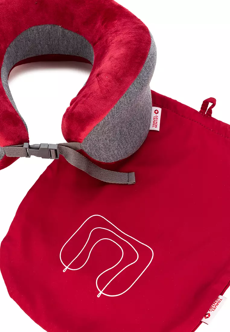Full Comfort Travel Neck Pillow Red