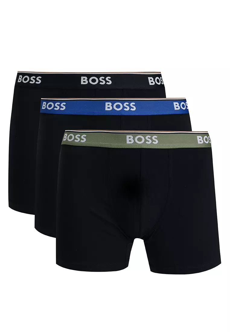 線上選購 BOSS 3件裝四角褲-BOSS緊身衣 | ZALORA 台灣