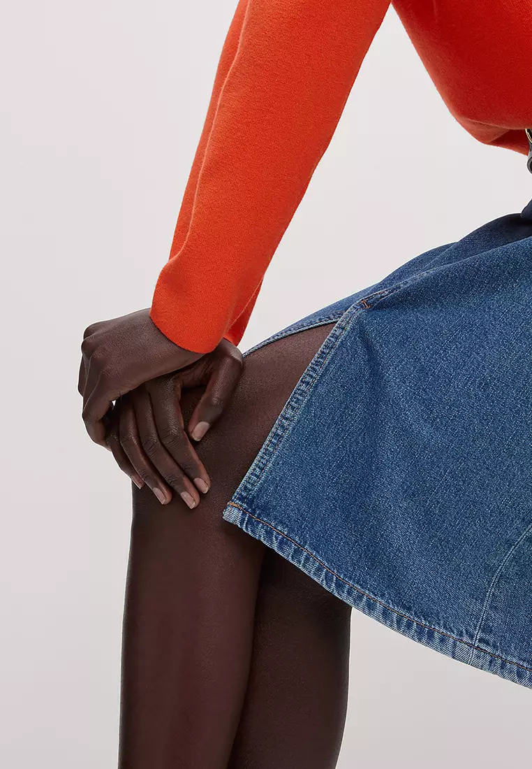 Soft Touch Crew Neck Button Detail Jumper