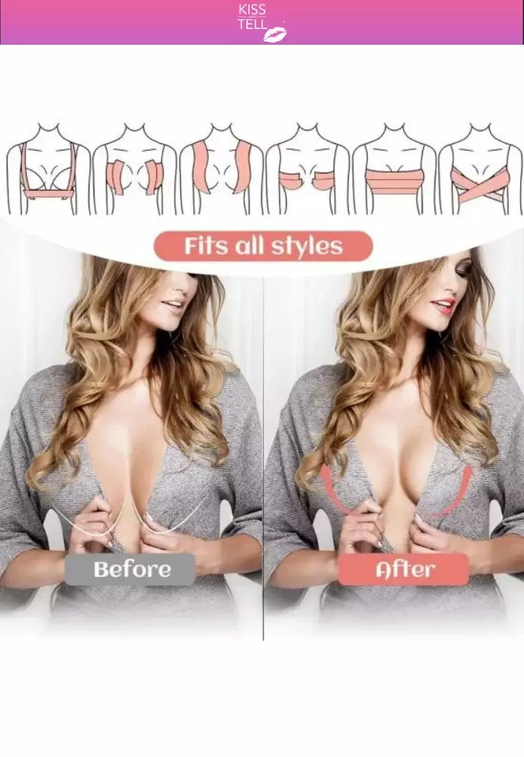 Premium Non Adhesive Nubra Nipple Cover and 5cm Body Tape Invisible Breast Lifting and Sports Muscle Tape Roll in Brown