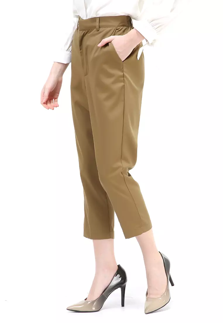 Chena Long Pants Celana Panjang Bawahan Wanita Premium Quality - Army