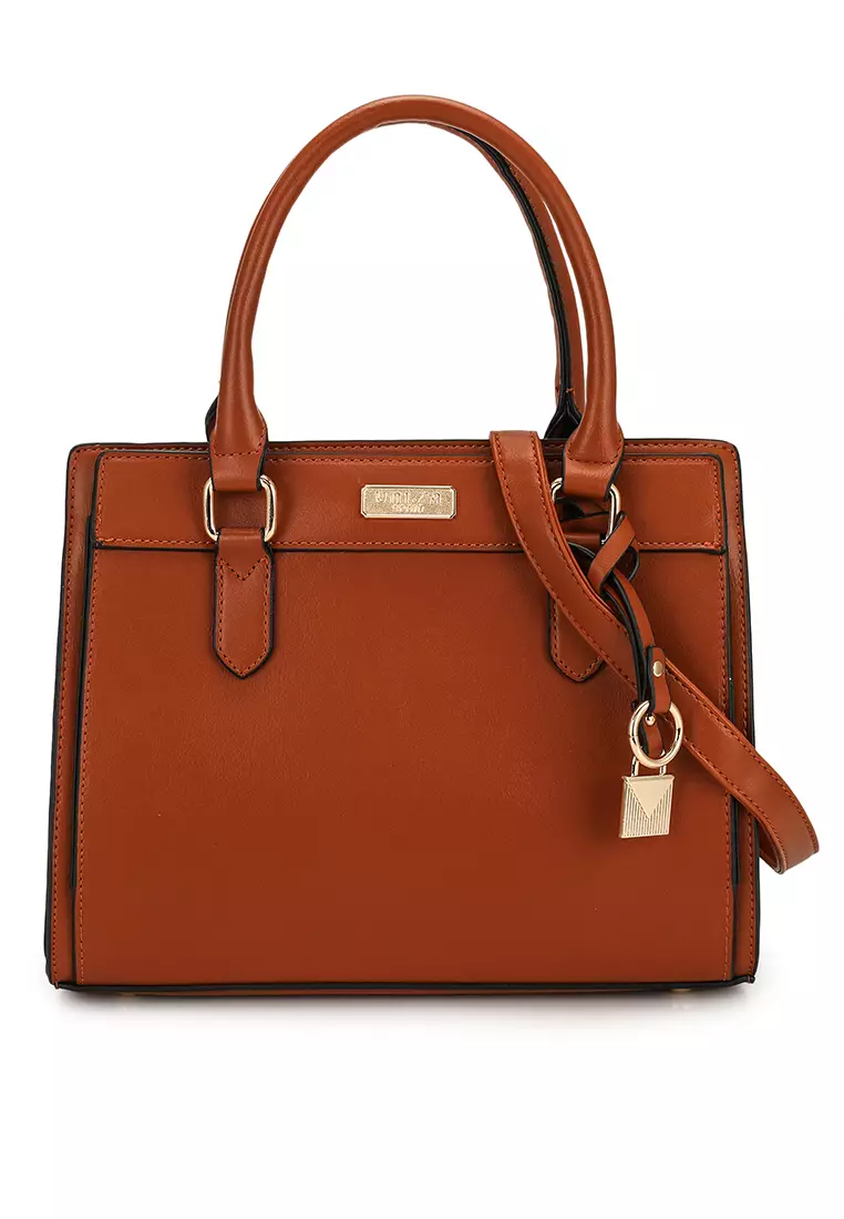 Buy Unisa Faux Leather Structured Convertible Top Handle Bag Online ZALORA Malaysia