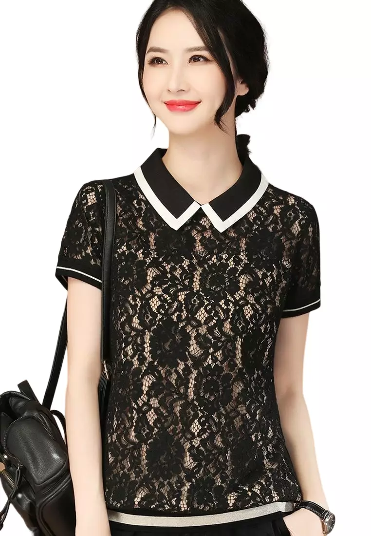 Elegant Lace Lace Top