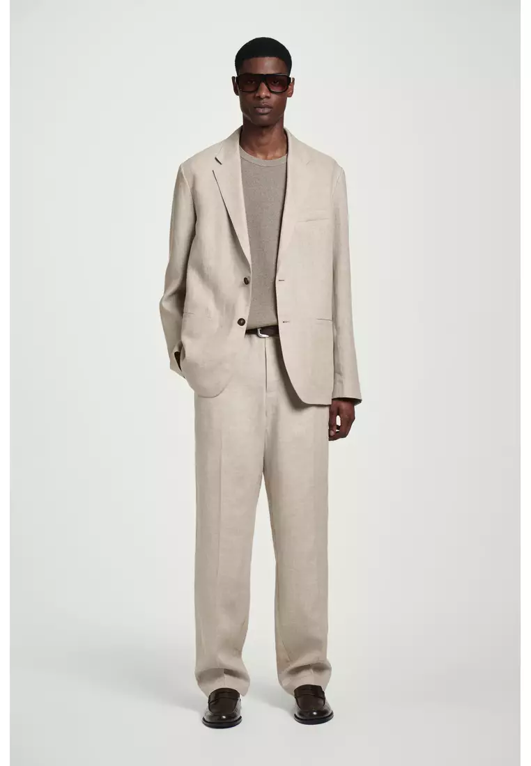 SINGLE-BREASTED LINEN BLAZER