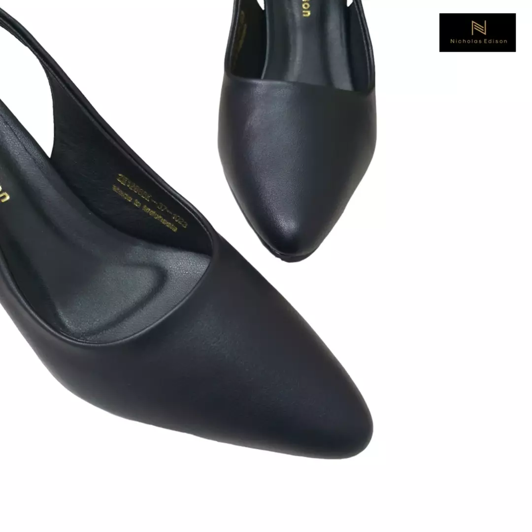 Nicholas Edison Heel Luxo Black