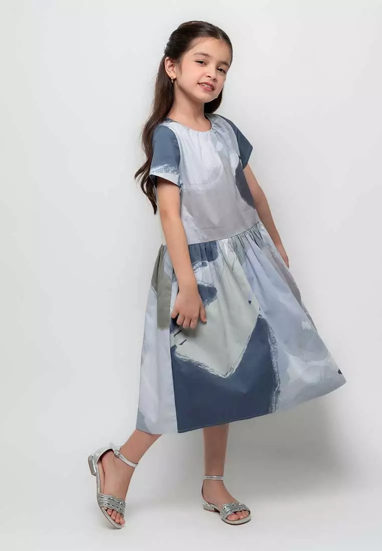 Treehouse Stephanie Dress In  Abstract Print