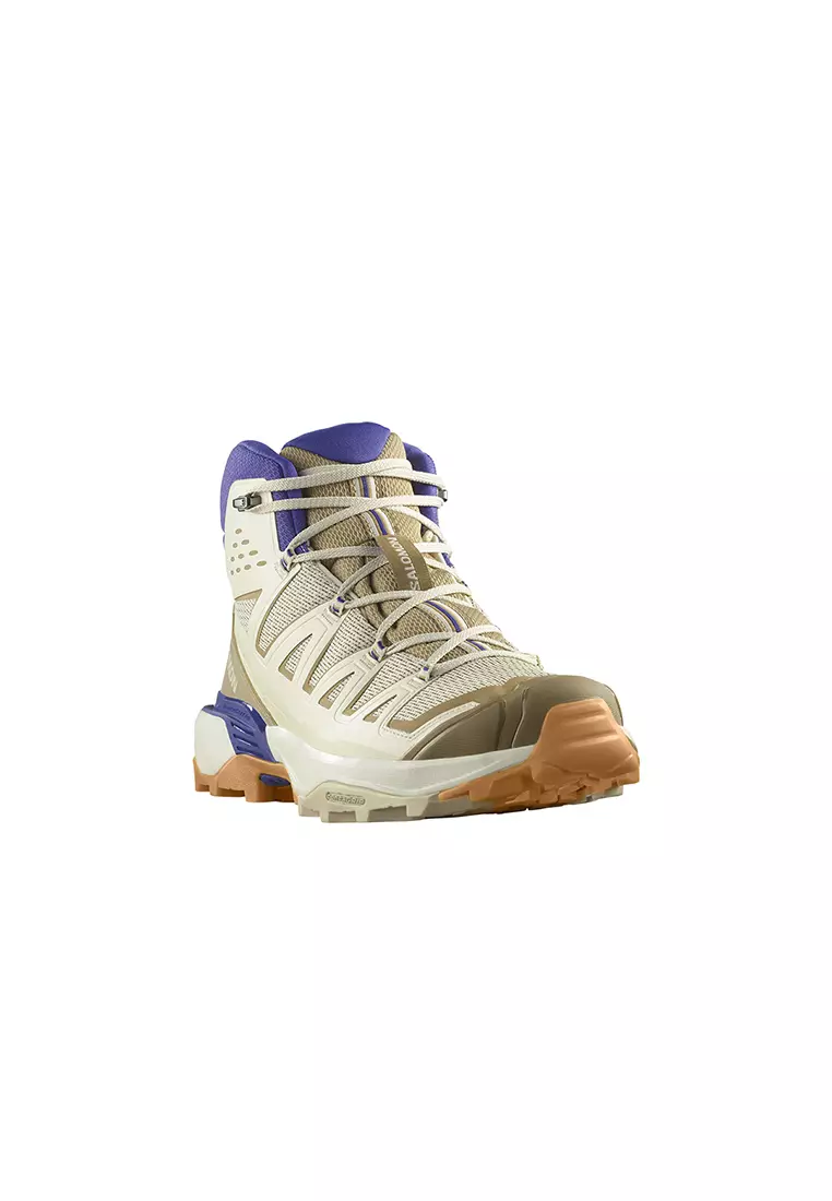 X Ultra 360 Edge Mid Gore-tex Men Outdoor Shoes in Bleached Sand / Kelp / Spectrum Blue
