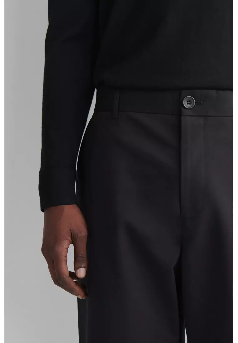 COTTON REGULAR-FIT STRAIGHT-LEG CHINOS