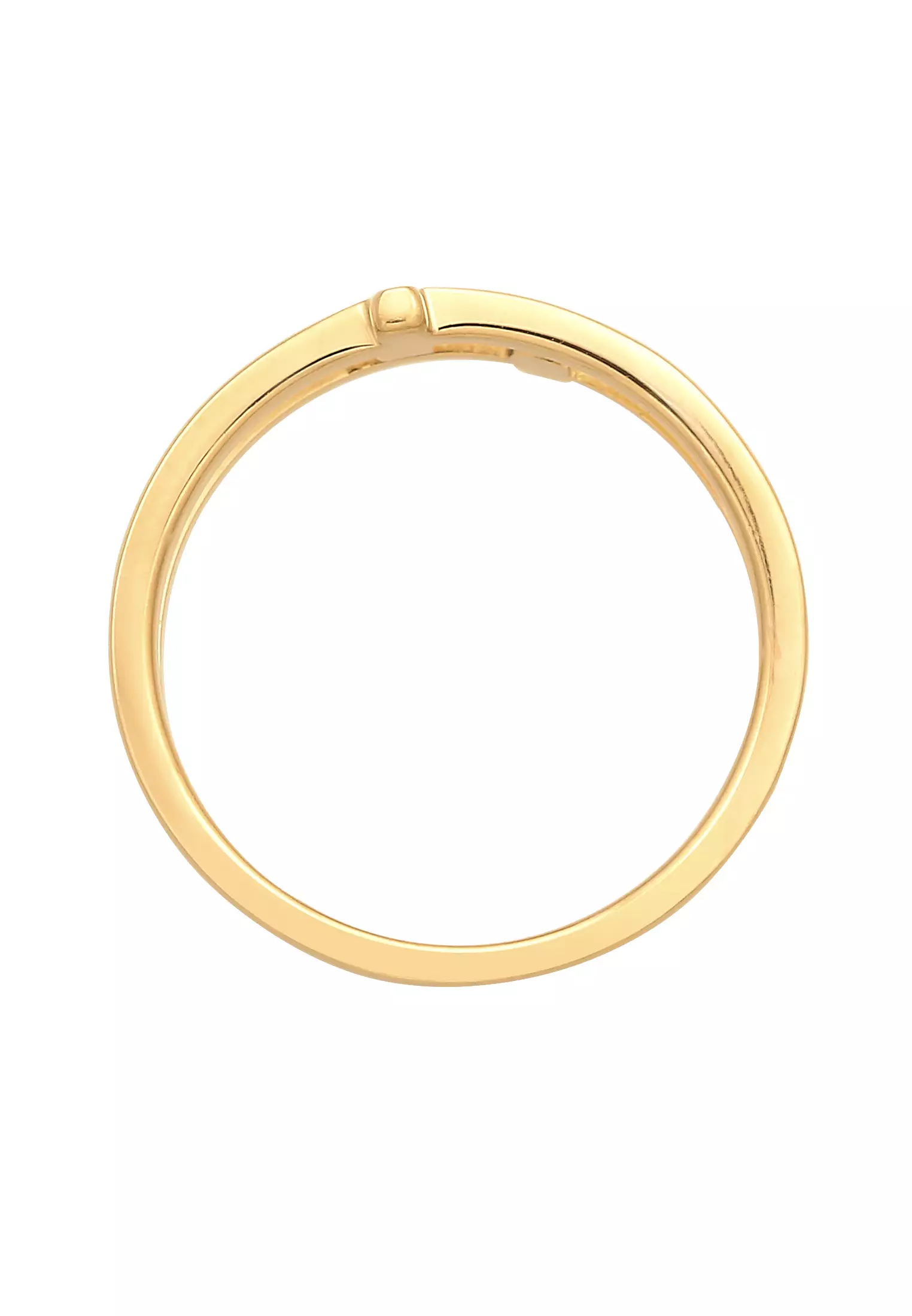 Ring Men Cross Double Modern Gold Plated