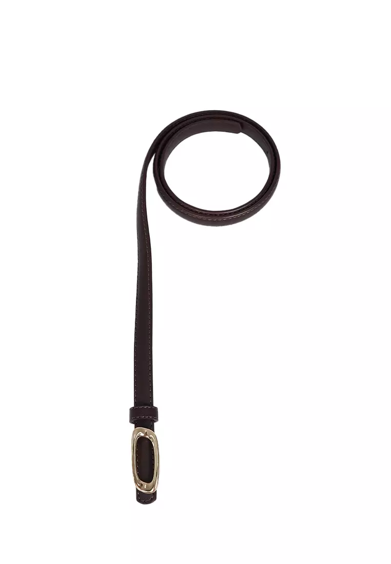 Gunmetal Belt DARK BROWN