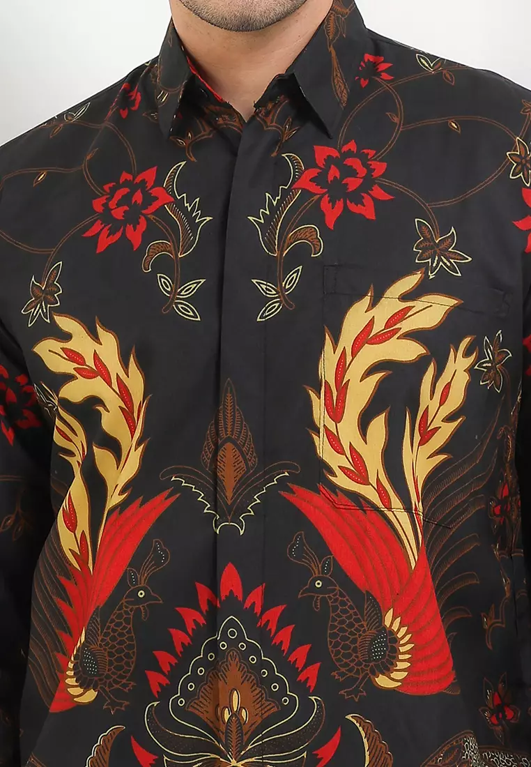 Pirantha Kemeja Batik Exclusive Premium Pria Casual Modern Lengan Panjang