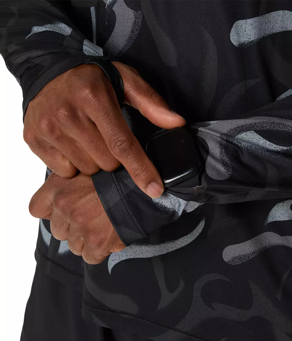 ASICS Men Road All Over Print LS Top-2011D099.001