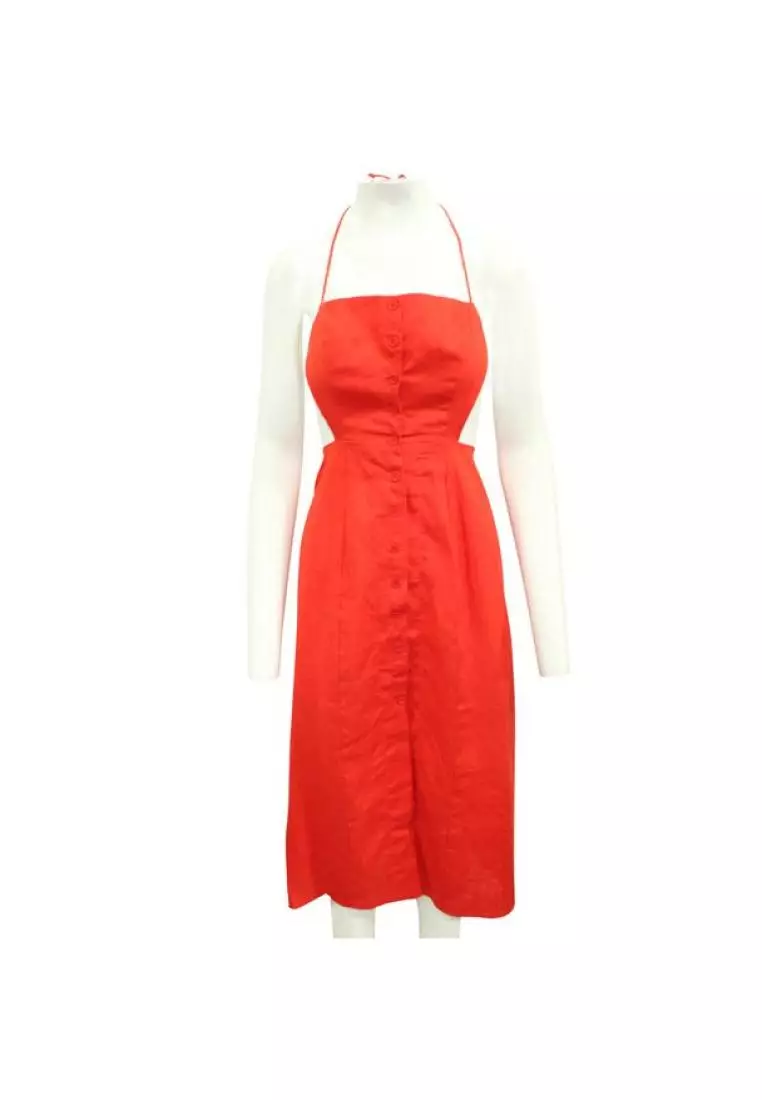 Reformation red hot sale linen dress