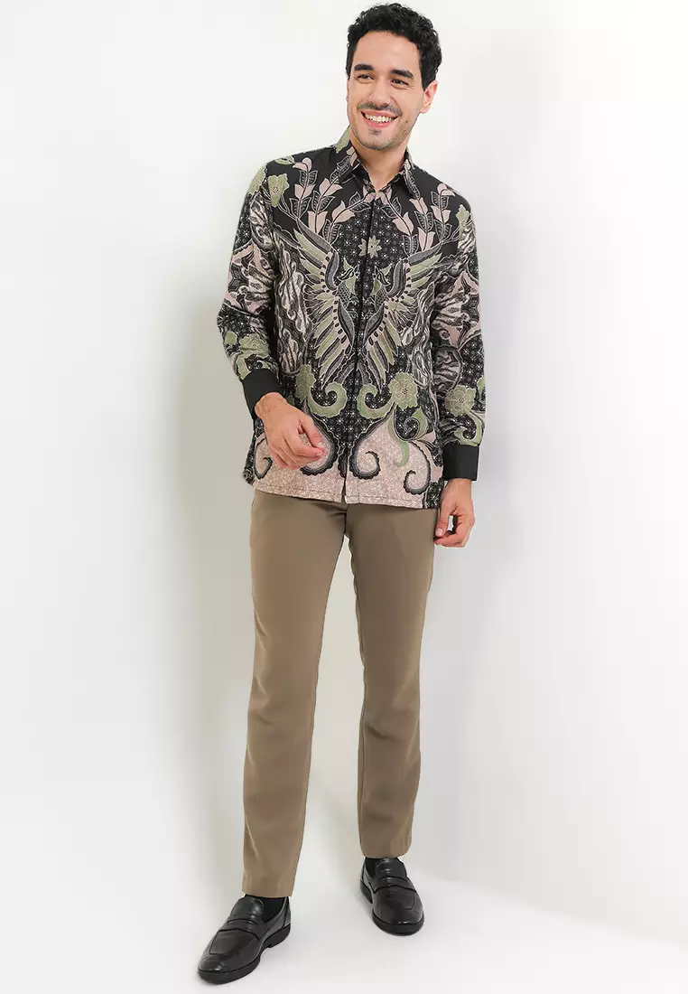 Kinnara Kemeja Batik Exclusive Premium Pria Casual Modern Lengan Panjang