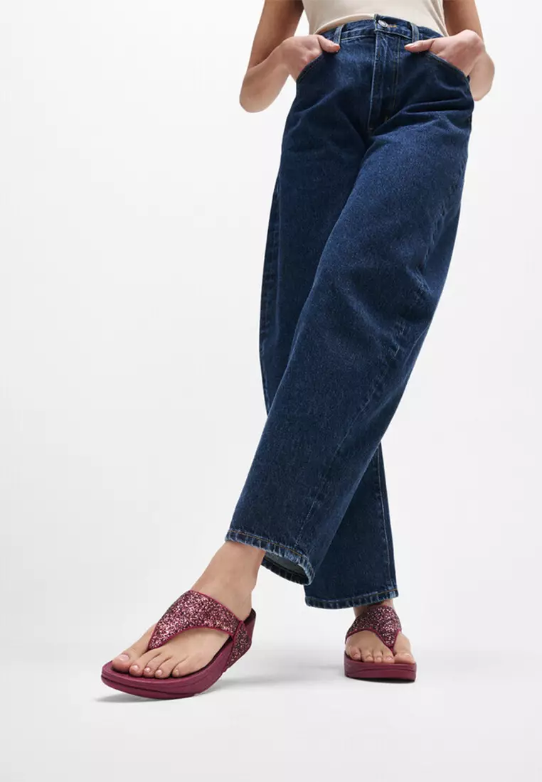 Lulu Multi-tonal Glitter Toe-post Sandals