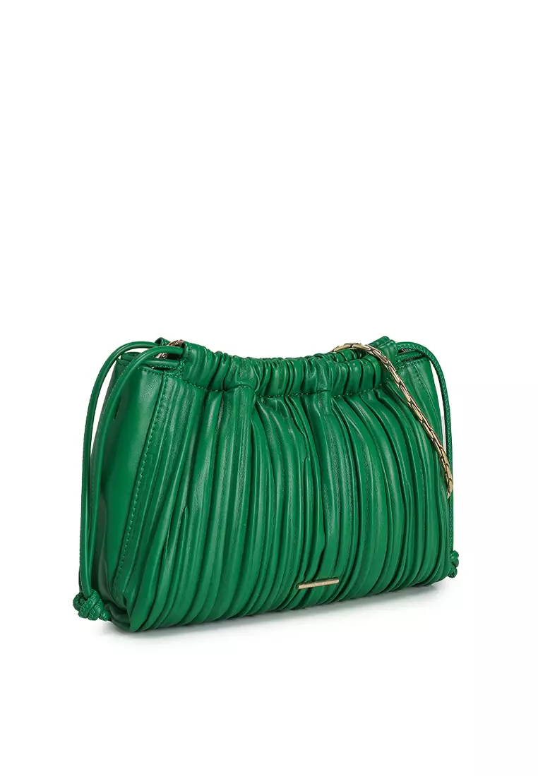☆ ☆ Women's CKJ Drawstring Crossbody Light Gree Monogram Logo Drawstring Crossbody Bag | Calvin Klein