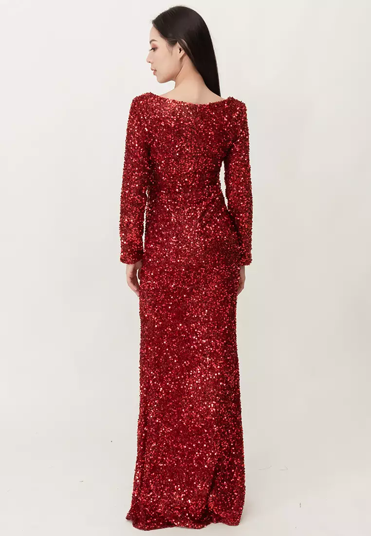 Bebe butterfly evening best sale gown