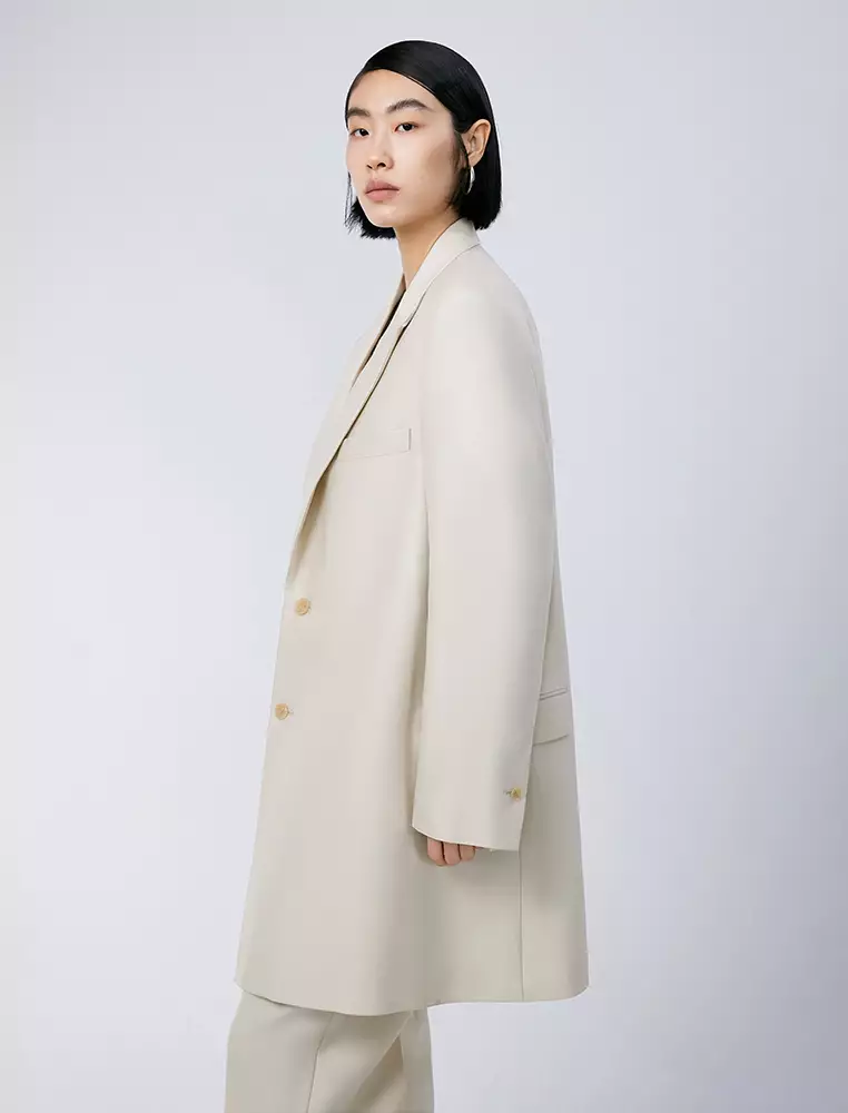 宽松通勤中长款风衣