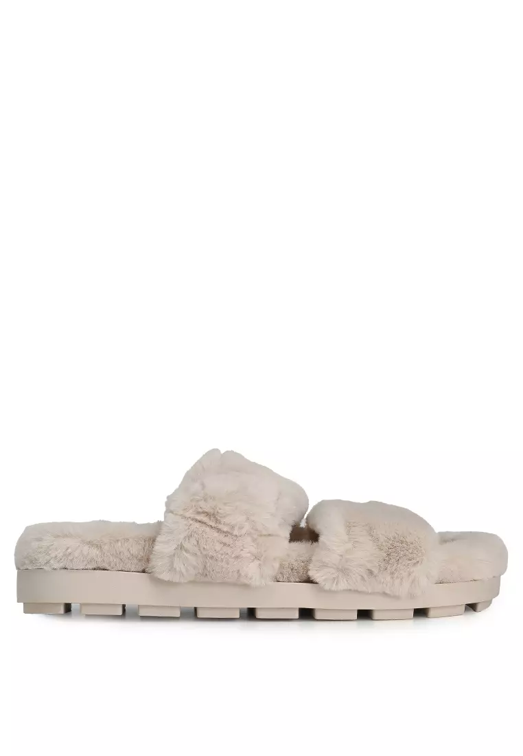 Faux Fur Sandals