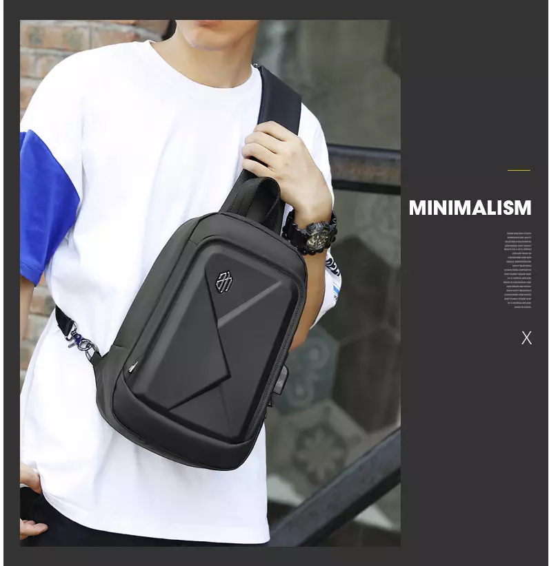 Arctic Hunter XB00080 Tas Selempang Sling Bag Pria - BLACK