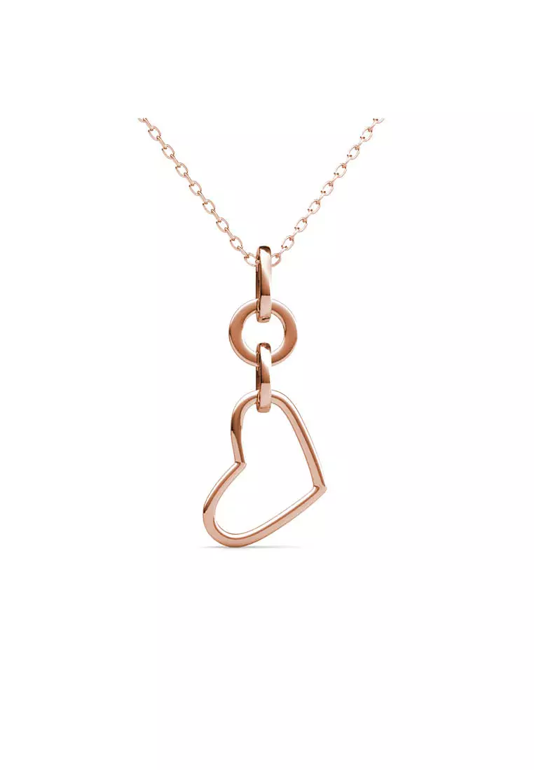 Love Circlet Pendant RG - Kalung Crystal by Her Jewellery