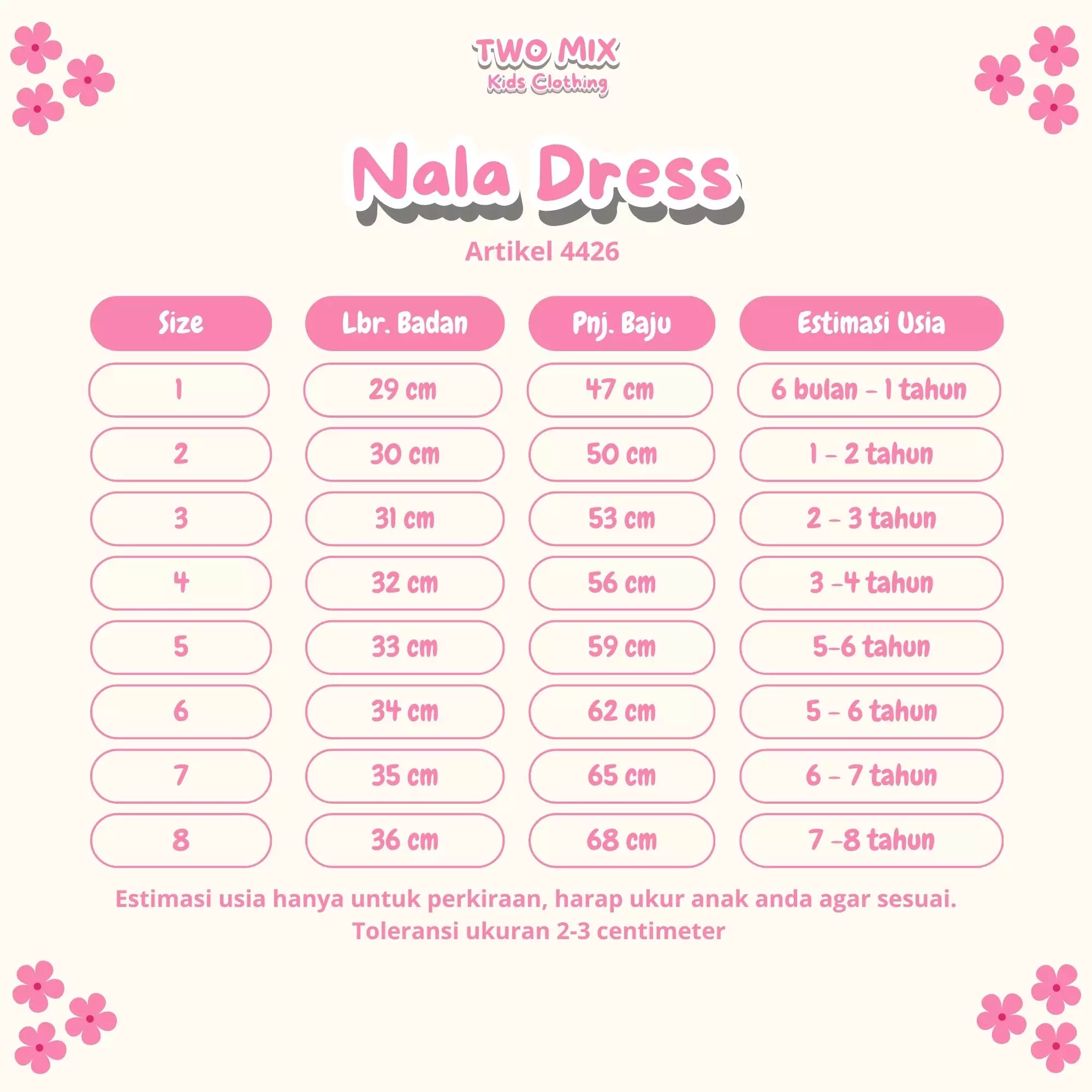 Two Mix - Nala Dress Anak Cewek - Dress Anak Korean Style 1-8 Tahun 4426 Bronze