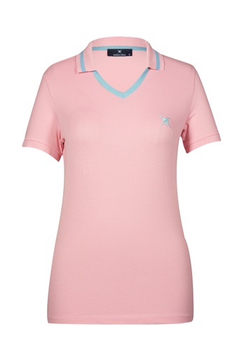 Auden Cavill pink Auden Cavill Women Polo Shirt 21062AA72D2B51GS_1