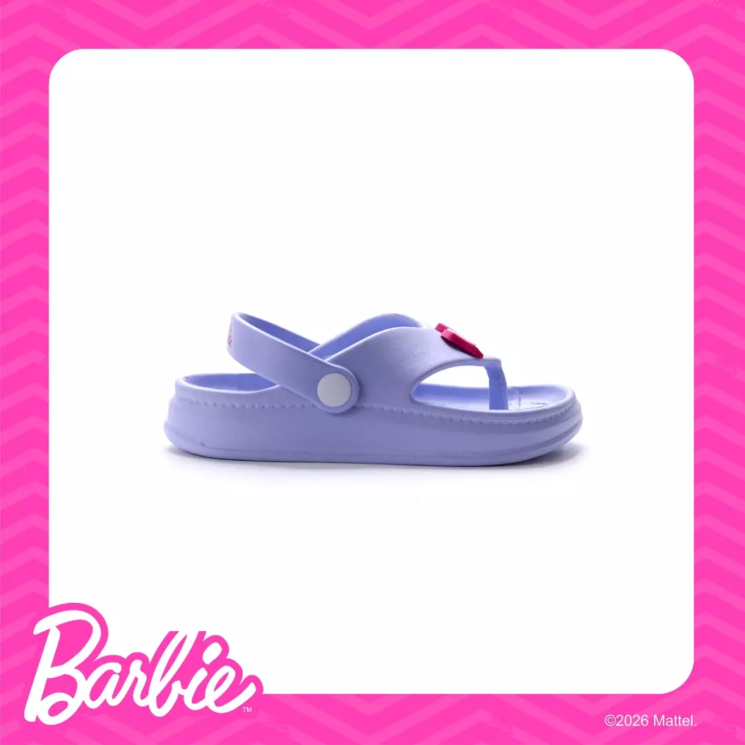 BARBIE - SANDAL WANITA ANAK CH830151WK JAPIT TALI FULL KARET - BIRU HEATHER