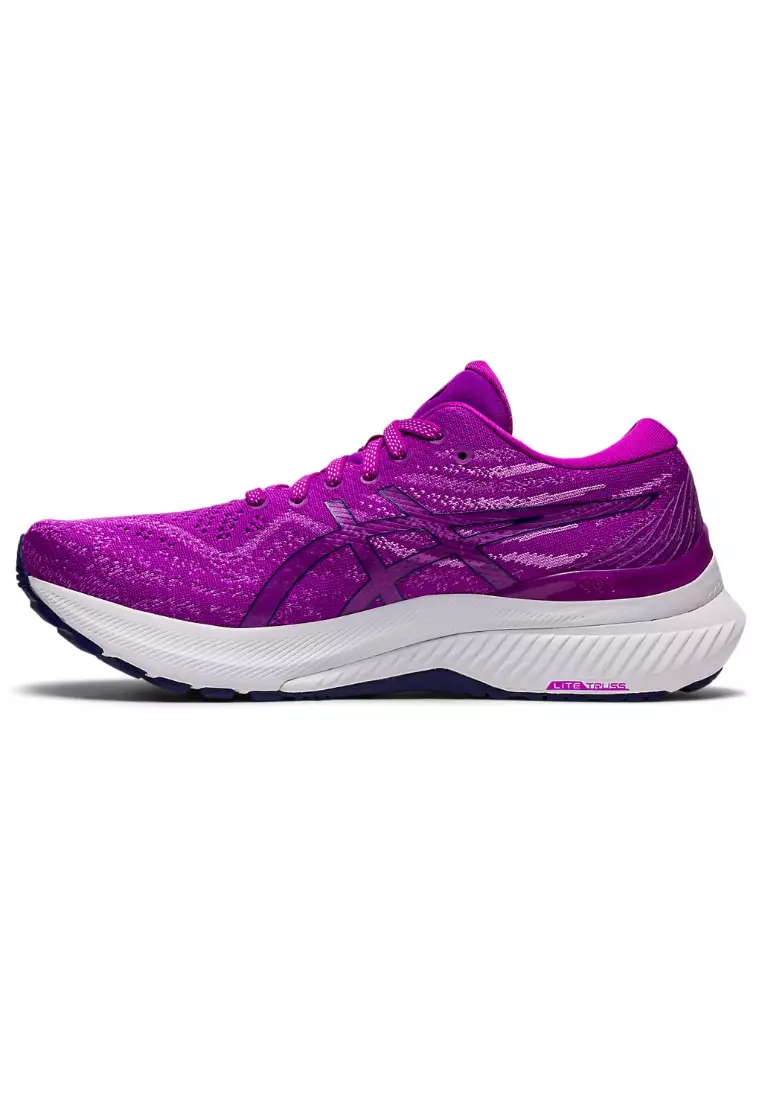 Womens purple asics running on sale shoes