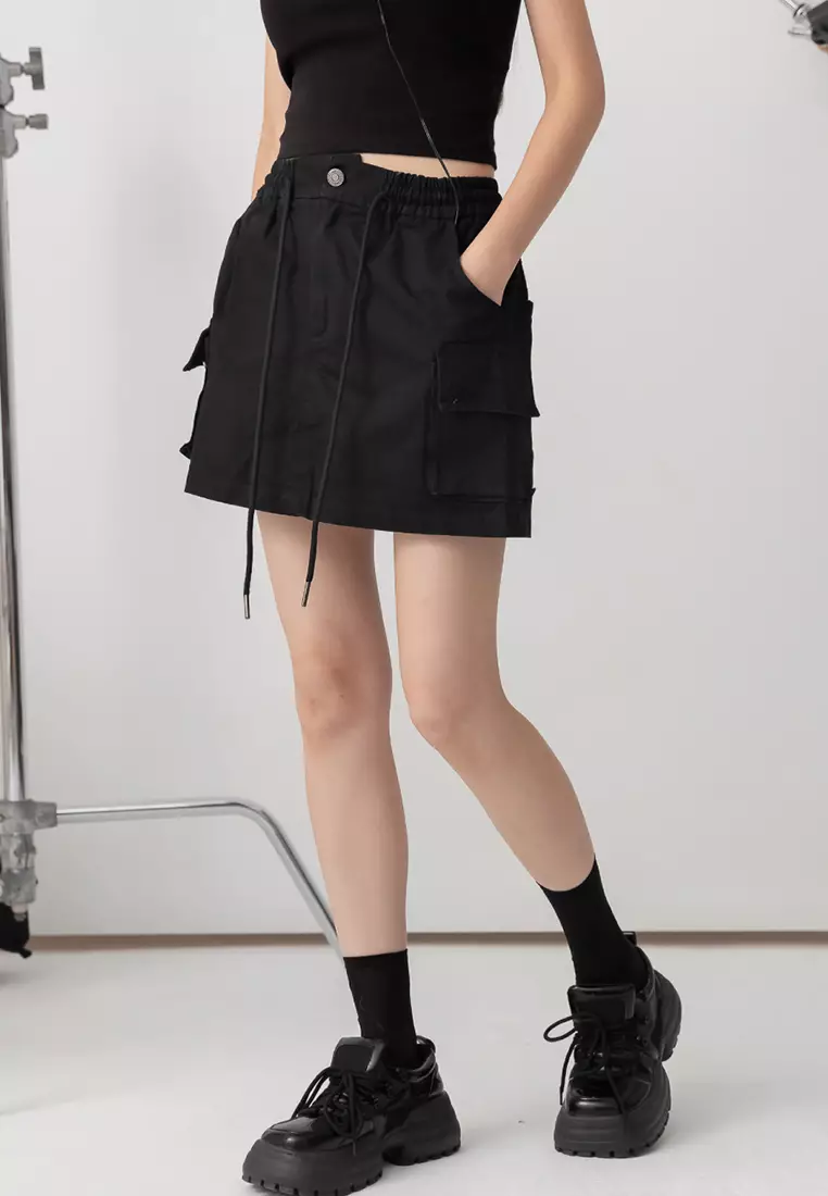 Utility skirt shorts cheap