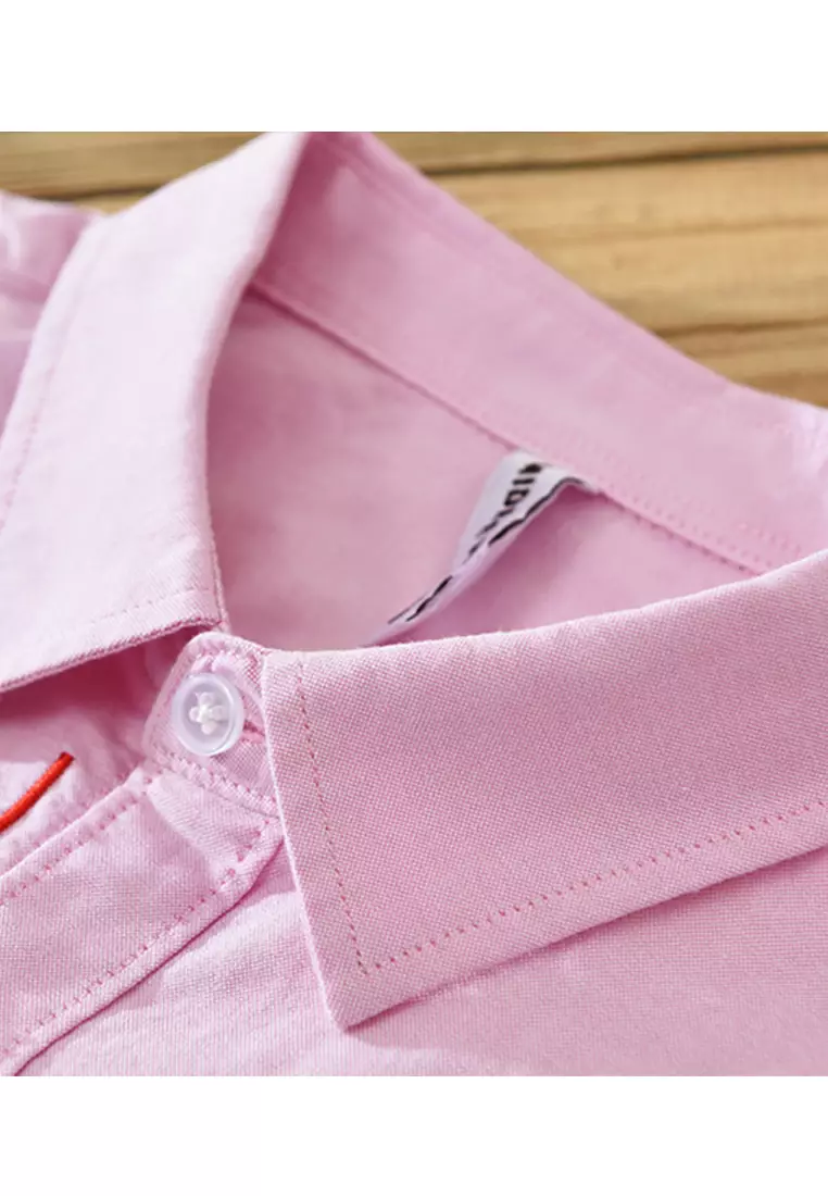 條紋刺繡休閒襯衫 WM-M8805