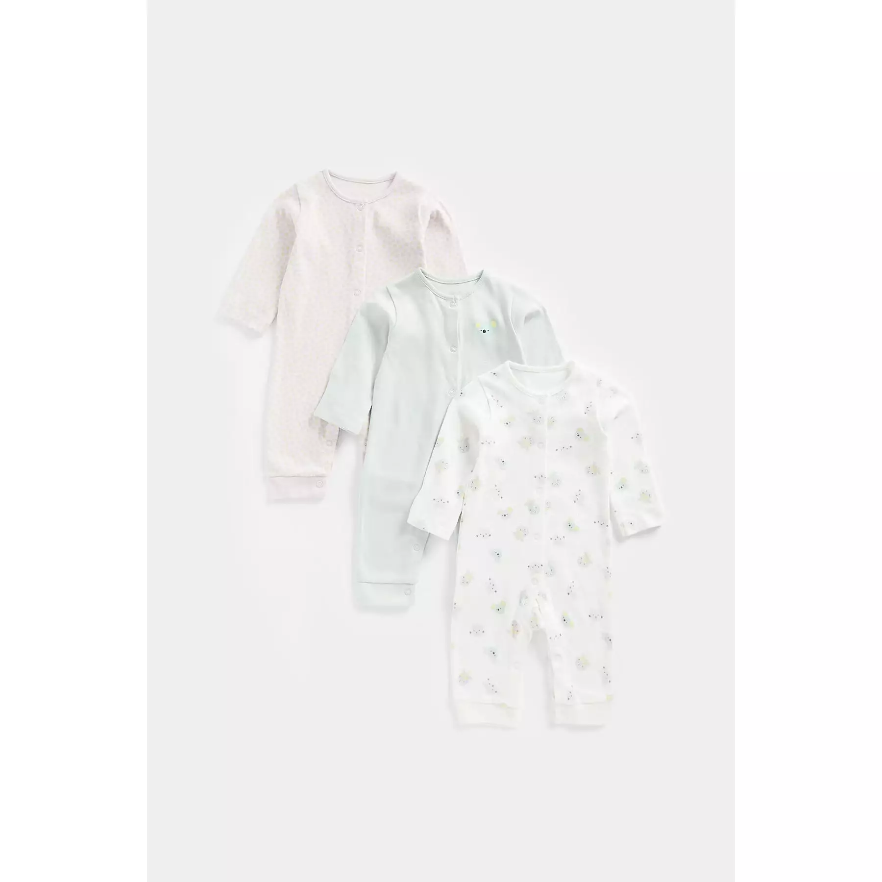 Mothercare 3 Pack Origami Footless Sleepsuits